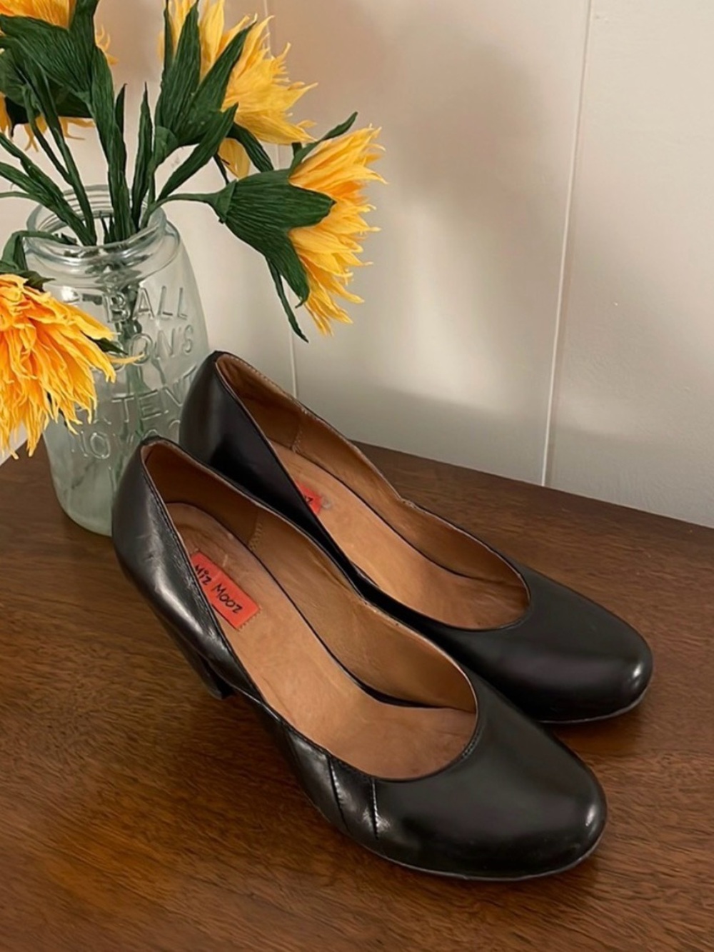 Black heeled pump from Miz Mooz